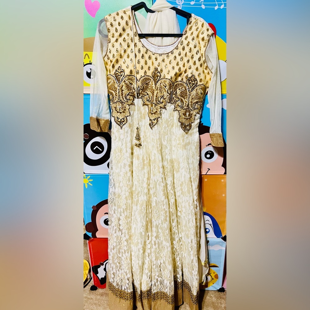 White indian dress